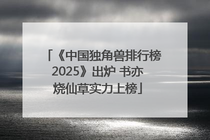 《中国独角兽排行榜2025》出炉 书亦烧仙草实力上榜
