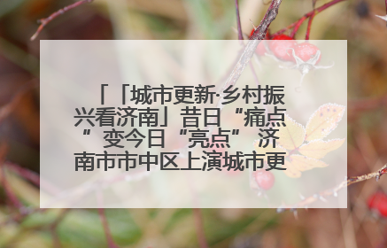 「城市更新·乡村振兴看济南」昔日“痛点”变今日“亮点” 济南市市中区上演城市更新“三部曲”