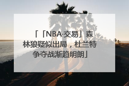 「NBA·交易」森林狼疑似出局，杜兰特争夺战渐趋明朗