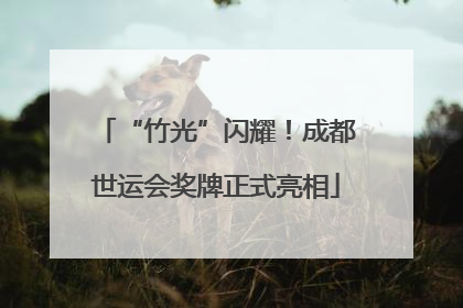 “竹光”闪耀！成都世运会奖牌正式亮相