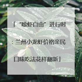 “嗦虾自由”进行时：兰州小龙虾价格亲民口味吃法花样翻新