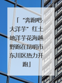 “奔跑吧·大洋芋”红土地洋芋花海越野跑在昆明市东川区热力开跑