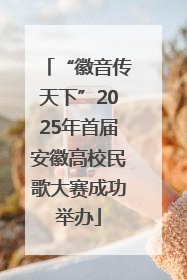 “徽音传天下”2025年首届安徽高校民歌大赛成功举办