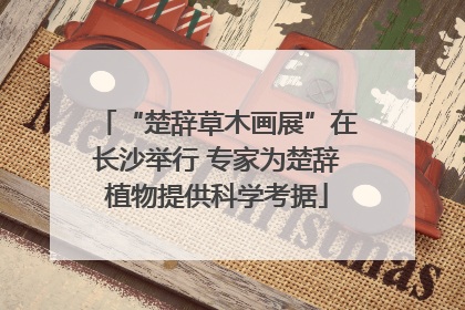 “楚辞草木画展”在长沙举行 专家为楚辞植物提供科学考据