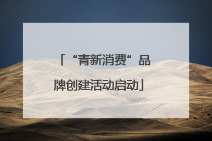 “青新消费”品牌创建活动启动