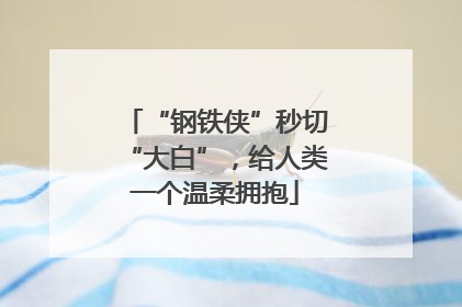 “钢铁侠”秒切“大白”，给人类一个温柔拥抱