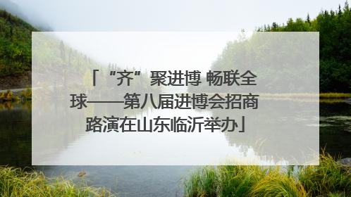 “齐”聚进博 畅联全球——第八届进博会招商路演在山东临沂举办