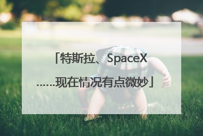 特斯拉、SpaceX……现在情况有点微妙