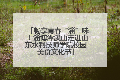 畅享青春“淄”味！淄博潭溪山走进山东水利技师学院校园美食文化节