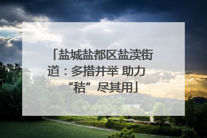 盐城盐都区盐渎街道：多措并举 助力“秸”尽其用