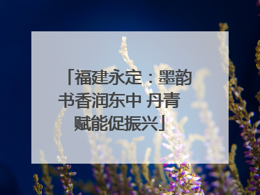 福建永定：墨韵书香润东中 丹青赋能促振兴