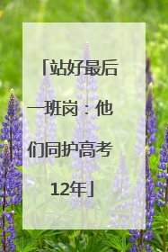 站好最后一班岗：他们同护高考12年