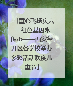 童心飞扬庆六一 红色基因永传承——西安经开区各学校举办多彩活动欢度儿童节
