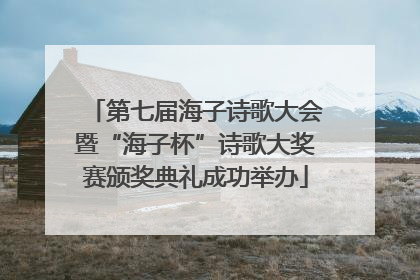 第七届海子诗歌大会暨“海子杯”诗歌大奖赛颁奖典礼成功举办