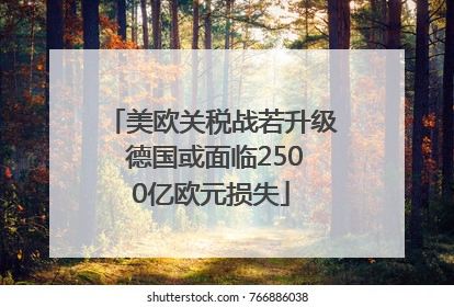 美欧关税战若升级 德国或面临2500亿欧元损失