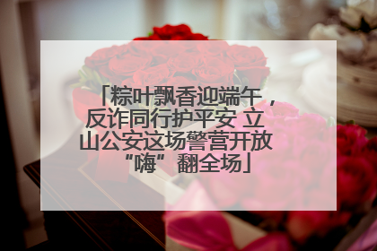 粽叶飘香迎端午，反诈同行护平安 立山公安这场警营开放“嗨”翻全场