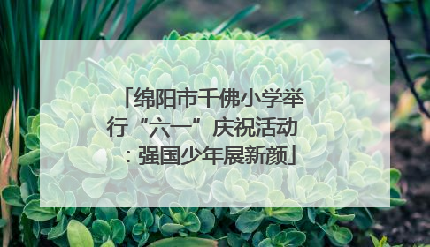 绵阳市千佛小学举行“六一”庆祝活动：强国少年展新颜