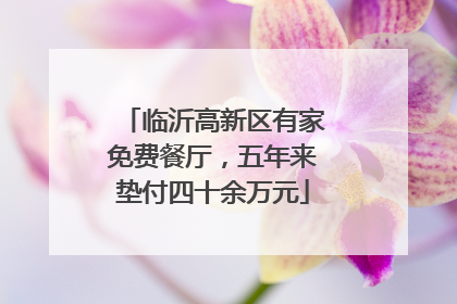 临沂高新区有家免费餐厅，五年来垫付四十余万元