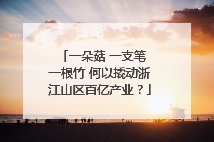 一朵菇 一支笔 一根竹 何以撬动浙江山区百亿产业？