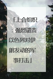 上合组织：强烈谴责以色列对伊朗发动的军事打击