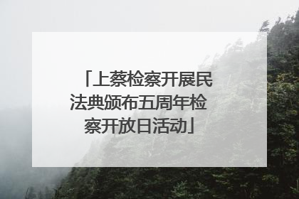 上蔡检察开展民法典颁布五周年检察开放日活动