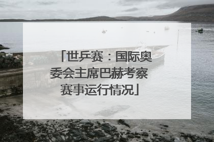 世乒赛：国际奥委会主席巴赫考察赛事运行情况
