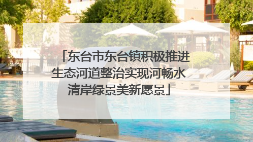 东台市东台镇积极推进生态河道整治实现河畅水清岸绿景美新愿景