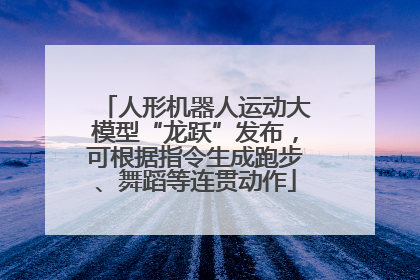 人形机器人运动大模型“龙跃”发布，可根据指令生成跑步、舞蹈等连贯动作