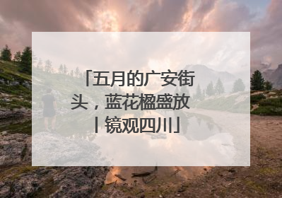 五月的广安街头，蓝花楹盛放丨镜观四川