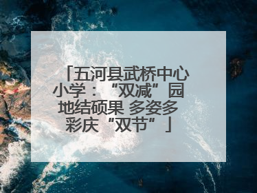 五河县武桥中心小学：“双减”园地结硕果 多姿多彩庆“双节”