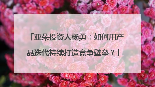 亚朵投资人杨勇：如何用产品迭代持续打造竞争壁垒？
