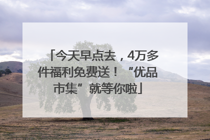 今天早点去，4万多件福利免费送！“优品市集”就等你啦