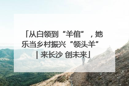从白领到“羊倌”，她乐当乡村振兴“领头羊”｜来长沙 创未来
