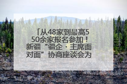 从48家到最高550余家报名参加！新疆“疆企・主席面对面”协商座谈会为何如此受欢迎？