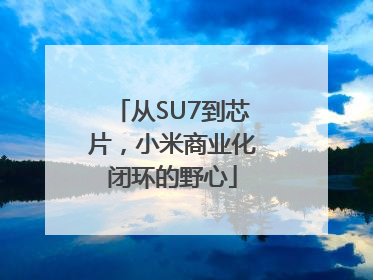 从SU7到芯片，小米商业化闭环的野心