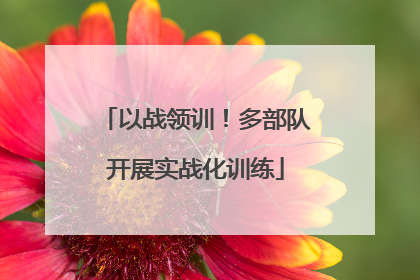 以战领训！多部队开展实战化训练