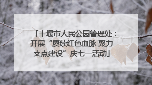 十堰市人民公园管理处：开展“赓续红色血脉 聚力支点建设”庆七一活动