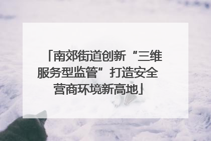 南郊街道创新“三维服务型监管”打造安全营商环境新高地