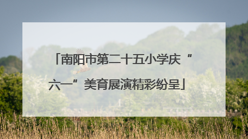 南阳市第二十五小学庆“六一”美育展演精彩纷呈