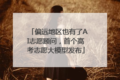 偏远地区也有了AI志愿顾问，首个高考志愿大模型发布