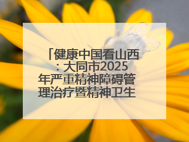 健康中国看山西：大同市2025年严重精神障碍管理治疗暨精神卫生质量控制中心工作培训班开班