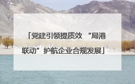 党建引领提质效 “局港联动”护航企业合规发展