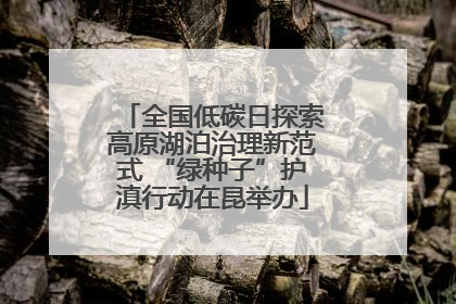全国低碳日探索高原湖泊治理新范式 “绿种子”护滇行动在昆举办