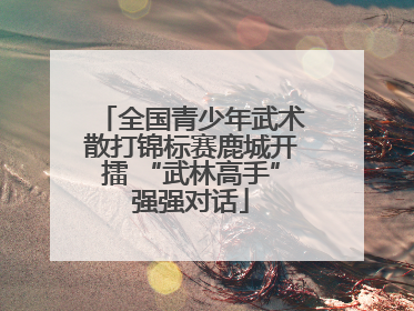 全国青少年武术散打锦标赛鹿城开擂 “武林高手”强强对话