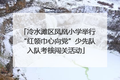 冷水滩区凤凰小学举行“红领巾心向党”少先队入队考核闯关活动