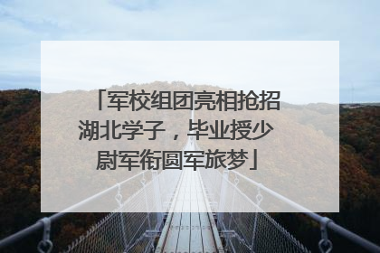 军校组团亮相抢招湖北学子，毕业授少尉军衔圆军旅梦