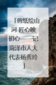 剪纸绘山河 匠心映初心——记菏泽市人大代表杨秀玲