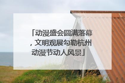 动漫盛会圆满落幕，文明观展勾勒杭州动漫节动人风景