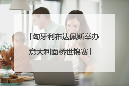 匈牙利布达佩斯举办意大利面桥世锦赛