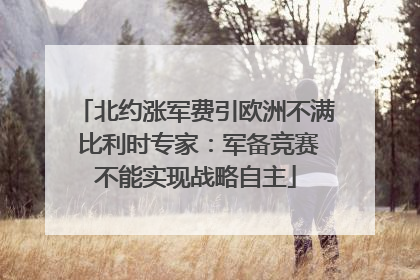 北约涨军费引欧洲不满 比利时专家：军备竞赛不能实现战略自主